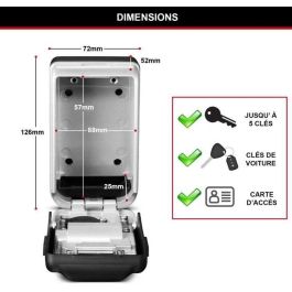 MASTER LOCK Caja de llaves segura - Formato M - Combinación retroiluminada - Almacenamiento seguro