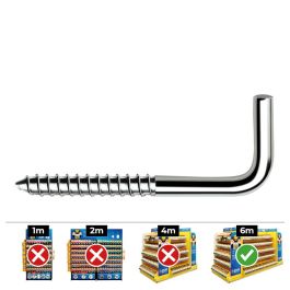 Celo Alcayata Din alr 4,0x60mm Zincado Acero Caja 250 Unidades para Madera y Taco Nylon Precio: 19.49999942. SKU: S7909014