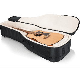 Gator Gigbag Pro Go para Guitarra Acústica y Eléctrica - Funda Acolchada de Nailon Negro