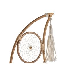 DKD Home Decor Atrapasueños Boho 1 x 125 x 39 cm Crema Natural Algodón Ratán