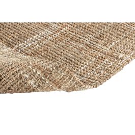 DKD Home Decor Alfombra de Yute Estilo Boho Color Natural 230 x 160 cm. Con Base Antideslizante, Densidad 2200 gsm.