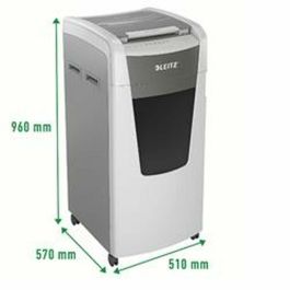 Leitz Destructora de Documentos IQ Auto+ Office Pro 600 Hojas, Corte Partículas P4, Silenciosa, Anti Atascos, Oficina