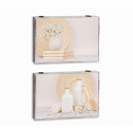 DKD Home Decor Tapa Contador Scandi Beige de MDF para Decoración Hogar - Pack 2 Unidades, 32x46x6 cm