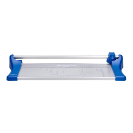 Q-connect Cizalla Metálica de Rodillo de 32 cm con Base de Aluminio para Cortes Precisos