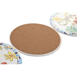 Salvamantel Mediterraneo DKD Home Decor Multicolor Blanco 20 x 0.7 x 20 cm (12 Unidades) Salvamantel Mediterraneo DKD Home Decor Multicolor Blanco 20 x 0.7 x 20 cm (12 Unidades)