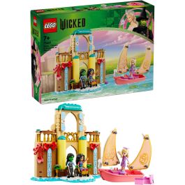 LEGO 75681 Glinda, Elphaba y Nessarose en Shiz University Set de Construcción de Fantasía, Edificio 2 plantas, Balcones, Sala Libros, Accesorios Oz +7 años