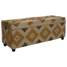 Arcón Home ESPRIT Beige Mostaza Algodón 120 x 40 x 45 cm Precio: 332.49999948. SKU: B14L4SNV9A