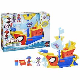 Hasbro Barco Pirata Spidey Burbujas y Telarañas de Agua, Marvel Spidey y sus Increíbles Amigos, HASG06665S0, a partir de 4 años