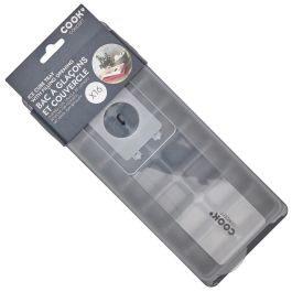 Cook Concept Molde 16 Cubitos Con Tapa Plástico Colores Surtidos Fácil de Transportar 26x11 cm