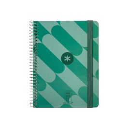 Agenda Espiral Antartik Pattern A6+ 2025 Semana Vista Color Verde Papel 80 gr