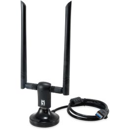 Level one WUA-1810 Adaptador Wifi Usb 3.0 Dual Band AC1200, 2.4GHz/5GHz, 300Mbps/867Mbps, IEEE 802.11ac/a/b/g/n, USB Inalámbrico