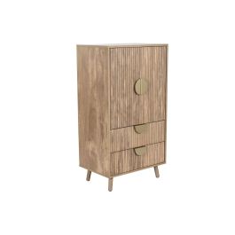 Armario Scandi DKD Home Decor Marron Dorado 40 x 110 x 60 cm Armario Scandi DKD Home Decor Marron Dorado 40 x 110 x 60 cm