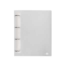 Liderpapel Carpeta 4 Anillas Mixtas 40 mm Polipropileno DIN A4 Transparente