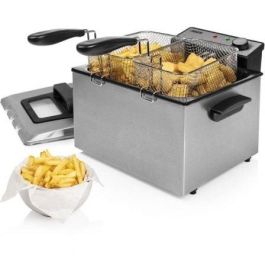Princess 185000 Freidora Semiprofesional 3270W 5L con Zona Fría y 3 Cestas 01.185000.01.001