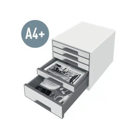 Cajón Archivador Leitz WOW CUBE Blanco