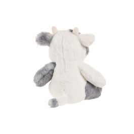 DKD Home Decor Peluche Vaca Marron Gris Poliester 22 x 24 x 25 cm