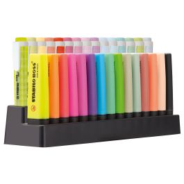Stabilo E87-3710 Expositor de Mesa con 30 Marcadores: 15 STABILO BOSS ORIGINAL (Clásico y Nature) y 15 STABILO SWING COOL (Pastel) Precio: 41.98999959. SKU: B1JRKMZ5W8