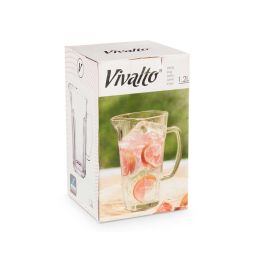 Jarra Prisma Agua 1,2L Vivalto 17X21CM (6 Unidades) Jarra Prisma Agua 1,2L Vivalto 17X21CM (6 Unidades)