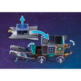 Playmobil Carruaje de Mercaderes 70903, Carro de Mercado Medieval con Armadura de Mago y Mercancía Valiosa, Techo Extraíble y Cañón Funcional, +4 Años