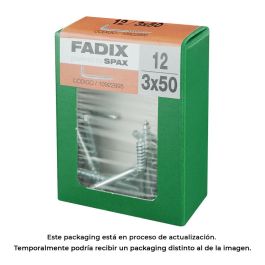 Caja m 12 unid.. alcayata roscada cinc 3,0x50mm fadix