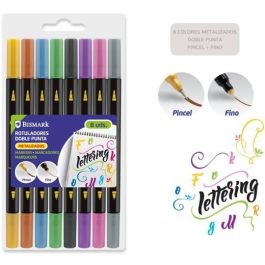 Bismark Rotuladores Lettering Doble Punta Fina-Pincel C-Surtidos Metalizados Estuche 8 Ud Precio: 4.49999968. SKU: B1AA8S2NQA