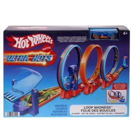 Hot Wheels Pista Loopings Locos Ultra Hots HPX93 - Aventura con triple looping