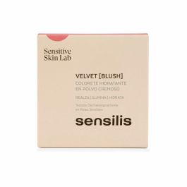 Sensilis #01 Colorete en Polvo Cremoso Velvet Blush 10g - Rubor Natural y Luminoso, Piel Sensible Sin Fragancias ni Parabenos