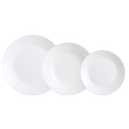 Luminarc Zelie Vajilla Opal 18 Piezas para 6 Personas Vidrio Templado Blanco Extra Resistente Apto Microondas Lavavajillas Precio: 24.50000014. SKU: S2710478