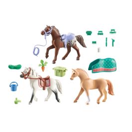 PLAYMOBIL 71356 3 caballos Morgan, Cuarto de Milla y Shagya - Caballos de la Cascada - A partir de 5 años Precio: 33.4999995. SKU: B15E8NXWR6