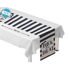 Camino de Mesa de Halloween a Rayas Naranjas y Negras 180x35 cm - Decoración Temática para Cenas y Buffets Precio: 1.88999943. SKU: B13FKDKAJL