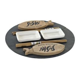 Set de Sushi DKD Home Decor S3025953 Blanco Azul marino Plástico Precio: 26.94999967. SKU: S3025953