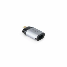 DICOTA USB-C a Ethernet Mini Adaptador con PD 100W - Plata