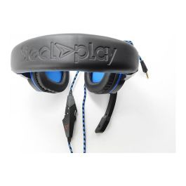 Steelplay HP41 Auriculares Gaming para PS4 con Cable - Negro/Azul, Micrófono Boom, Conector 3.5 mm, Frecuencia 20-20000 Hz