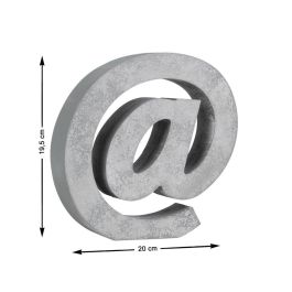 Decoración Mesa Símbolo @ Gris 20*4*19,5 cm Precio: 1.49999949. SKU: S1123291