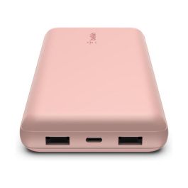 Belkin BPB012btRG Powerbank, 20.000mAh, 15W, USB-A y USB-C, Rosa
