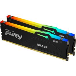 Kingston FURY Beast RGB EXPO 64GB (2x32GB) DDR5 6000MT/s CL30 DIMM Kit de 2 para PC