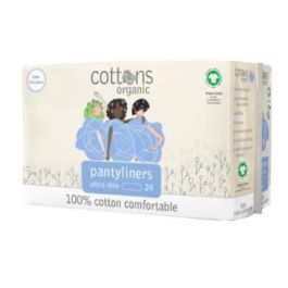 COTTONS Salvaslip Pantyliners Ultra Finos Algodón Orgánico 24 Uds. para Piel Sensible y Uso Diario Precio: 5.50000048. SKU: B1CM3FC76S