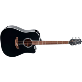 Takamine GD34CE Guitarra Acústica-Electrónica Dreadnought Cutaway, Tapa de Abeto Macizo, Negra