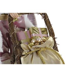 Figura DKD Home Decor Rosa Dorado 25 x 48 x 42 cm