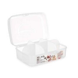 Caja de plástico transparente Kinvara 6 huecos 21.5x8x14.6 cm (12 Unidades) Caja de plástico transparente Kinvara 6 huecos 21.5x8x14.6 cm (12 Unidades)