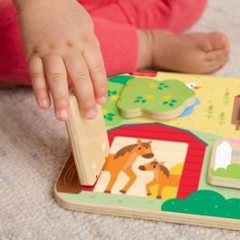 Juego madera animales cucu-trás 20x20x1,91 cm Juego madera animales cucu-trás 20x20x1,91 cm