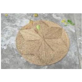 DKD Home Decor Alfombra Balines de Seagrass y Poliéster Natural 120x120 cm