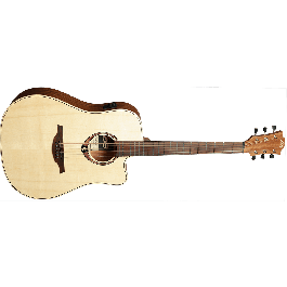 LAG Guitarra Acústica Electroacústica Dreadnought Cutaway Tramontane 70 A/C - Natural