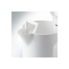 Kenwood JKP250 Discovery Hervidor Eléctrico de Viaje Blanco y Gris con Doble Voltaje, Filtro Antical y 0.5L