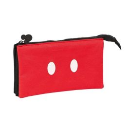 Safta Portatodo Triple Mickey Mouse Mickey Mood Estuche Escolar 22x12x3 cm Poliéster 600D para Niños 3+ Años