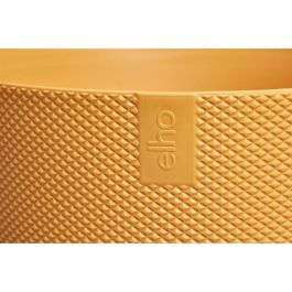 Elho ELH2943203511900 Maceta Jazz Redonda Amarilla, L 35 x An 34,5 x Al 32 cm, para Interior, 100% Reciclada