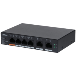 Dahua Technology DH-CS4006-4GT-60 Switch Gestionado L2 Gigabit Ethernet 6 Puertos (4 PoE) Negro Montaje en Pared Precio: 50.79000047. SKU: B1G8386GC9