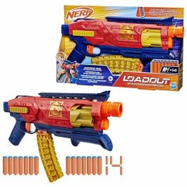 Nerf HASG17594N0 Lanzador Loadout Shadowspeed Recon con tambor giratorio de 6 dardos, incluye 14 dardos Nerf N1 y almacenamiento