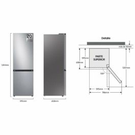 Lavadora Samsung RB34C602DSA 186 Plateado