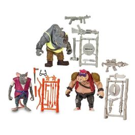 Famosa Tortugas Ninja Movie Figura Básica 7 cm Totalmente Articulada Incluye Accesorio de Lucha